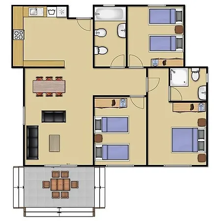 Cala'n Blanes Sleeps 6 Pool Air Con Wifi Cala'N Blanes (Menorca)